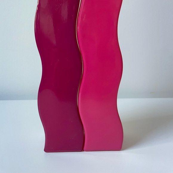 2x pink ikea wave vases (2000s ikea) - Picture 3 of 5